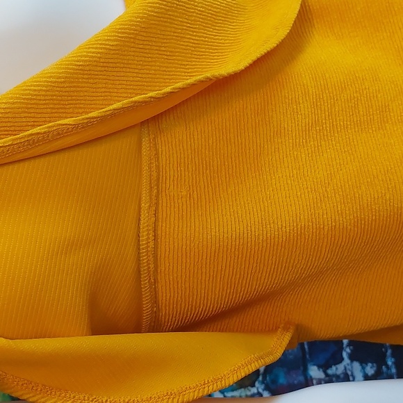 Madewell Texture Knit Sunshine Yellow Tank Top S Small - Picture 5 of 8